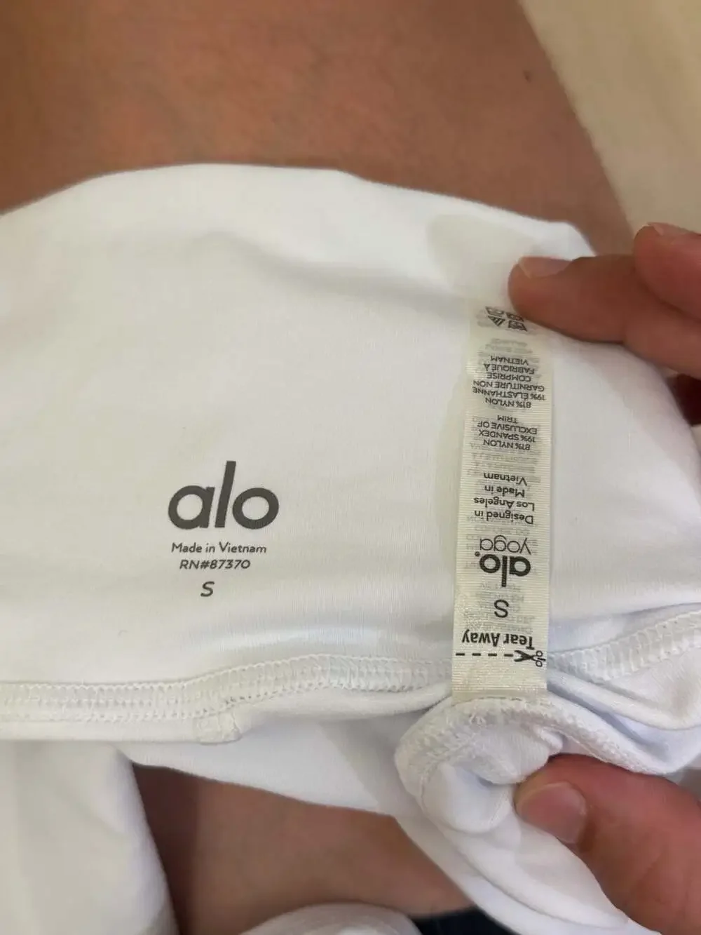 Alo Yoga High-Waist Airbrush Leggings in White